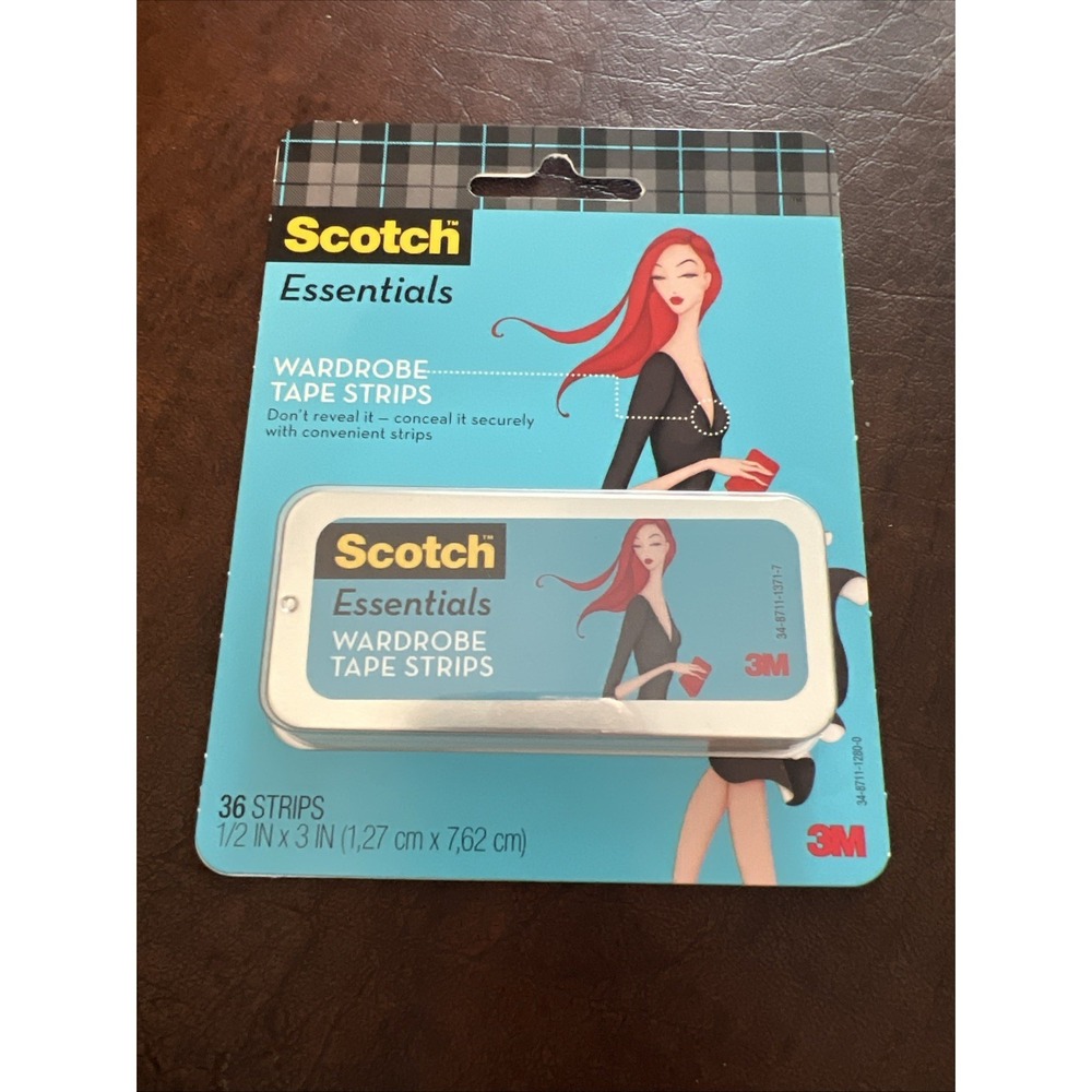Scotch Essentials Removable Wardrobe Tape Strips- 36 Strips